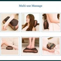 Шиацу масажор възглавница с 4 и 8 глави и инфрачервено затопляне, снимка 3 - Друга електроника - 32452463