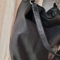DECADENT чанта,тип торба черна Естествена кожа , снимка 6 - Чанти - 40820688