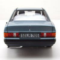 Mercedes-Benz 190 E W201 1984 - мащаб 1:18 на Norev моделът е нов в кутия, снимка 9 - Колекции - 43112808