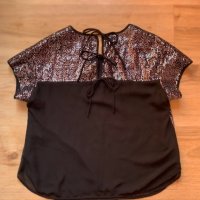 Дамска блуза с пайети, снимка 3 - Тениски - 40534380