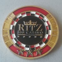 Жетон. Casino RITZ. Token. Star casino RITZ. Казино. RITZ - PLOVDIV. , снимка 3 - Нумизматика и бонистика - 37225906