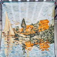 Колекционерски шал-картина Клод Моне., снимка 4 - Шалове - 36550558