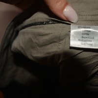 Интересен есенен черен памучен панталон със 7/8 крачол, снимка 3 - Панталони - 43221850