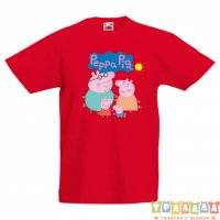 Детска тениска Peppa pig Family 1, снимка 3 - Детски тениски и потници - 33167894