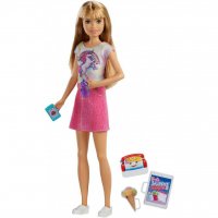 Барби Скипър кукли детегледачка комплект за баня и тоалетна кукла Barbie Skipper, снимка 5 - Кукли - 29068696
