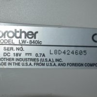 Ретро преносим компютър - USA Brother Colour Word Processor LW-840ic, снимка 7 - Принтери, копири, скенери - 28109905