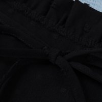 Дамска блуза в черно с къс ръкав и принт на точки, снимка 10 - Корсети, бюстиета, топове - 40494414