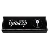 Луксозен комплект "Брокер" химикал със стилус и USB в кутия