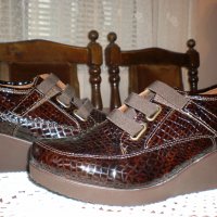 Чисто нови дамски обувки от естествена кожа, снимка 4 - Дамски обувки на ток - 27019943