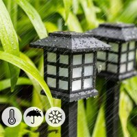 Комплект от 6 броя соларни LED лампи за двор, снимка 5 - Градинска техника - 42994704