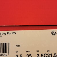 НОВО Puma Rebound Joy Fur PS номер 35 Стелка 21,5 см детски маратонки зимни, снимка 10 - Детски маратонки - 43561692