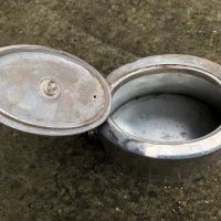 старинен дебело посребрен съд /чайник, кана/, снимка 6 - Антикварни и старинни предмети - 39292156