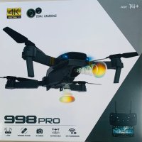 ДРОН С ДВЕ КАМЕРИ DUAL 4K CAMERAS 998 PRO, снимка 1 - Дронове и аксесоари - 43461395