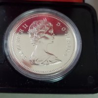 1 сребърен долар 1975 година Канада Елизабет II сребро, снимка 5 - Нумизматика и бонистика - 35285031