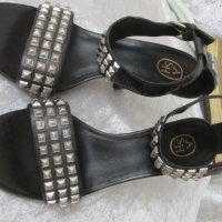 НОВИ елегантни дамски сандали , летни обувки N - 39 - 40 ASH® original, 3x 100% естествена кожа, снимка 4 - Сандали - 26217982
