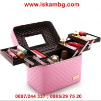Голям куфар за козметика на две нива - 2165, снимка 2 - Подаръци за жени - 28396344