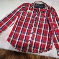 Мъжка риза в червено каре с дълъг ръкав, снимка 10 - Ризи - 35487065