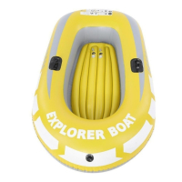 Едноместна надуваема каучукова лодка с PVC защита, помпа и гребла, снимка 2 - Водни спортове - 44928403