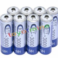 4 бр x AA 3000 mAh 1.2V Ni-MH акумулаторни батерии акумулаторна батерия презареждащи за MP3 фотоапар, снимка 3 - Други стоки за дома - 26444293