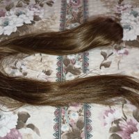 Нова перука /права дълга опашка с шнола в светлокестеняво 68 см , снимка 9 - Аксесоари за коса - 38180848