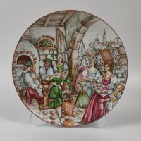 Немска чиния за декорация, снимка 2 - Антикварни и старинни предмети - 43897077
