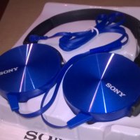 SONY HEADPHONES-NEW BLUE, снимка 1 - Слушалки и портативни колонки - 26647143