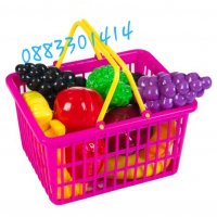 Детска пазарска кошница с плодове играчки