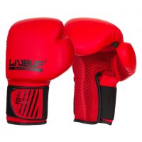 Боксови ръкавици, размер 10, червен/черен