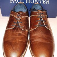 Стилни и удобни мъжки обувки от естествена кожа PAUL HUNTER №44, снимка 2 - Ежедневни обувки - 27350863