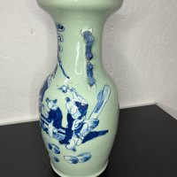 Китайска порцеланова ваза №4824, снимка 6 - Антикварни и старинни предмети - 43462970
