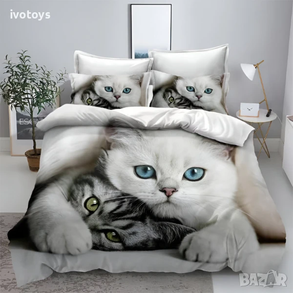 Двулицево спално бельо, 6 части (реално изображение) - Модел WS18087, снимка 1