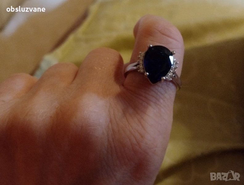 Пръстен с азурит 💥, снимка 1