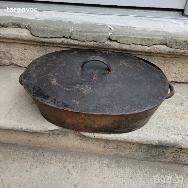 голяма немска масивна чугунена тенджера, снимка 1