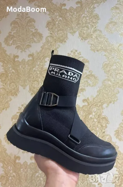 Prada дамски боти Два цвята , снимка 1