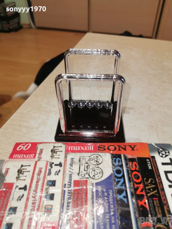 Люлката на Нютон 9Х9Х8СМ 1601261541, снимка 1