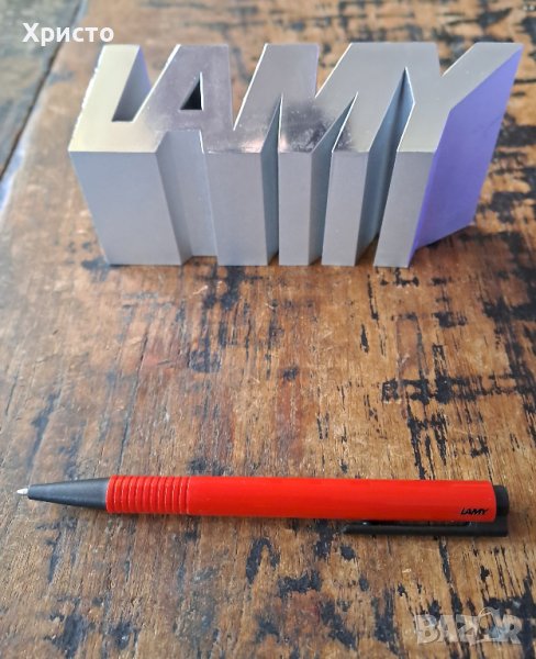 химикалка Лами Lamy Лого Logo червена рядък модел, снимка 1