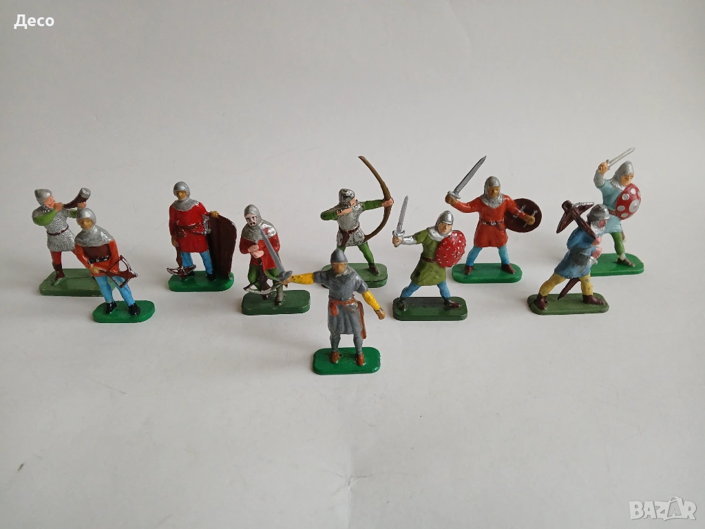 Стари полски фигурки малки рицари., снимка 1