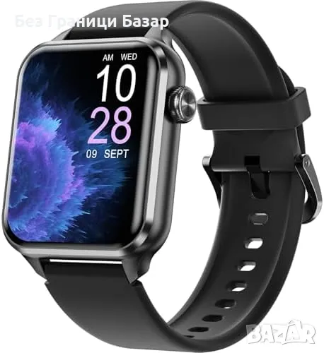 Нов Смарт часовник Фитнес гривна с 1,85 инча екран за Мъже Жени Подарък , снимка 1