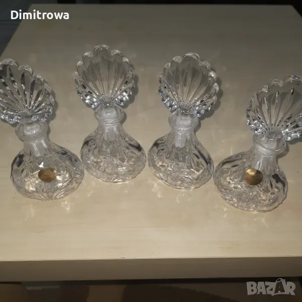 Оловен кристал винтидж парфюмни шишенца, снимка 1