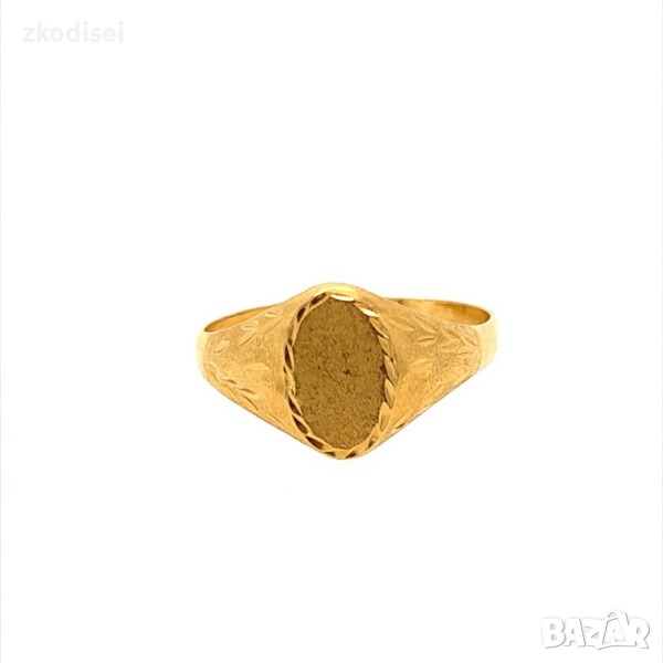 Златен дамски пръстен 1,44гр. размер:56 18кр. проба:750 модел:22910-5, снимка 1