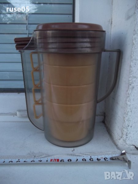 Комплект(чаши чинийки кана) от соца туристически за течности, снимка 1