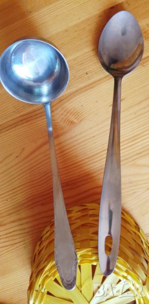 Лъжица за сервиране неръждавейка/алпака, снимка 1