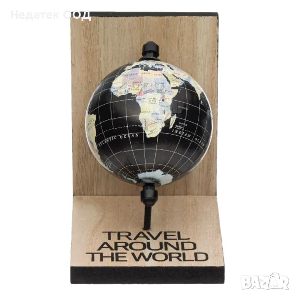 Дървена поставка за книги, Планета, 10x14x14 см, снимка 1