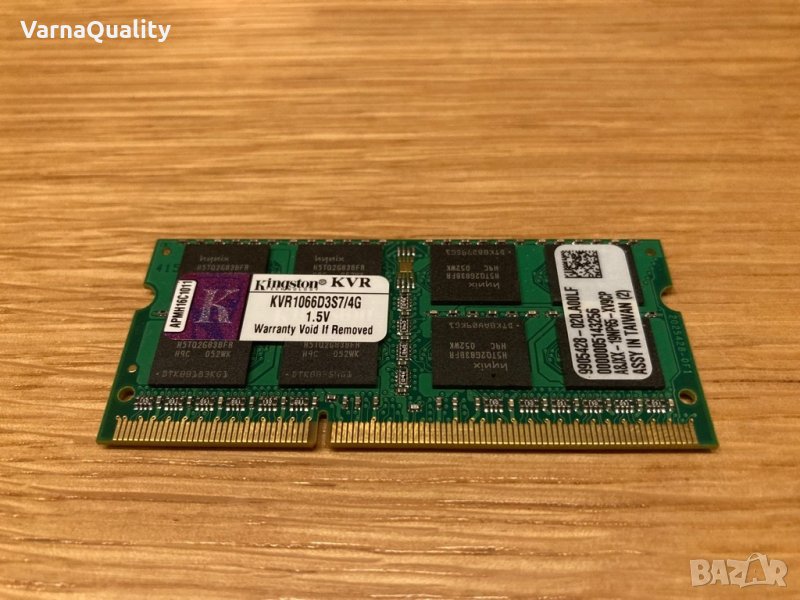 4GB DDR3 PC3-8500 1067 MHz 1066 MHz MacBook РАМ Памет SO-DIMM за ЛАПТОПИ 8500S KVR1066D3S7/4G, снимка 1