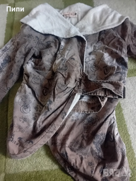 Асиметрично интересен модел, яке от варен памук , снимка 1