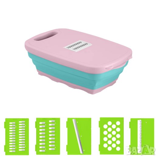 Комплект от дъска за рязане с гевгир, ренде и два ножа, снимка 1