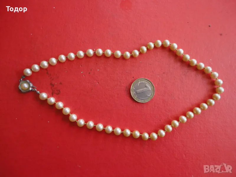 Страхотно колие от перли и сребро 3, снимка 1