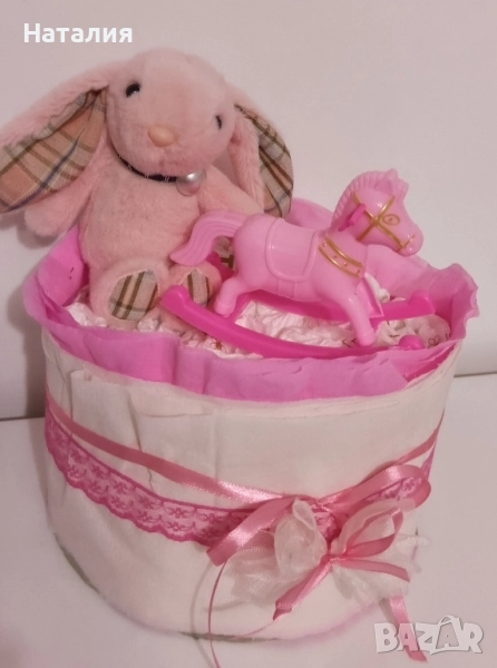 Мини торта от памперси Налични , снимка 1