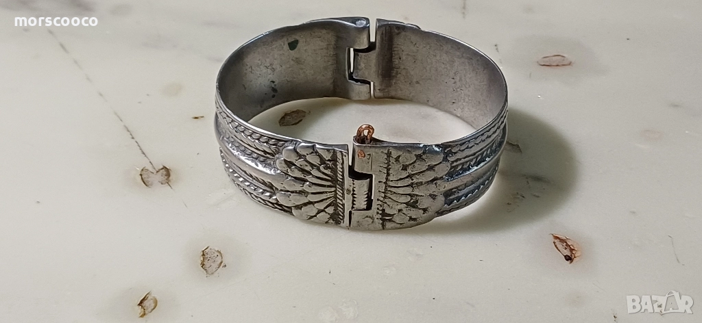 Възрожденска сребърна гривна - сачан , снимка 1