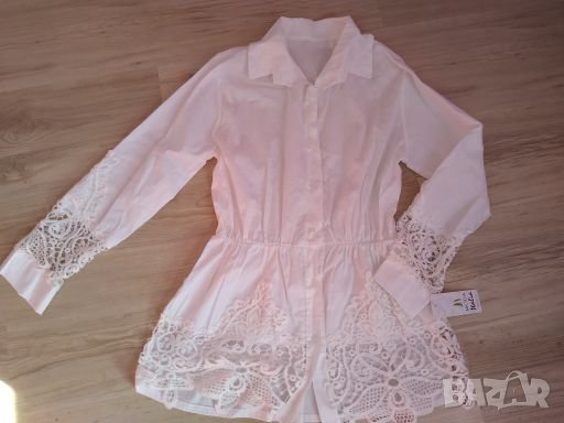 Нова бяла риза М, снимка 1